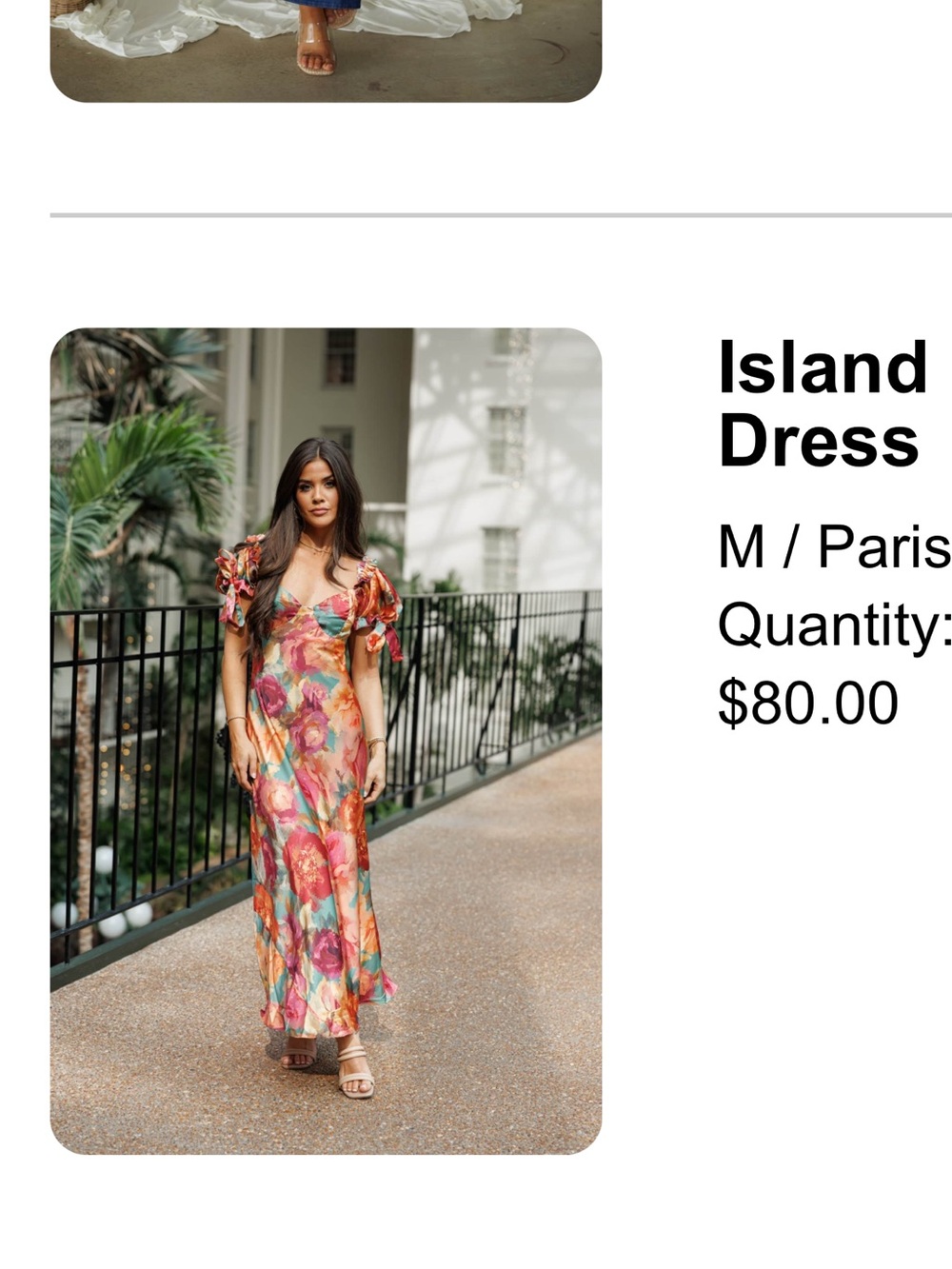 Floral Square-Neck Maxi Dress — Multicolor